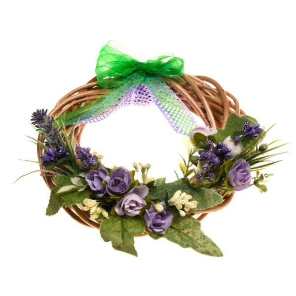 Decoratiune Handmade Coronita Flori Tematica Primavara – Vara Cromatica Diversa